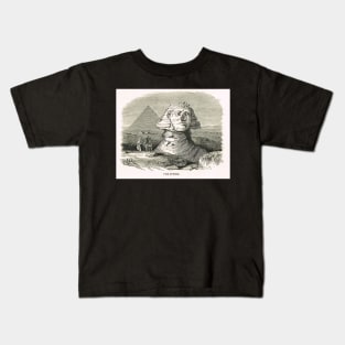 Great Sphinx of Giza & Pyramid Egypt Kids T-Shirt